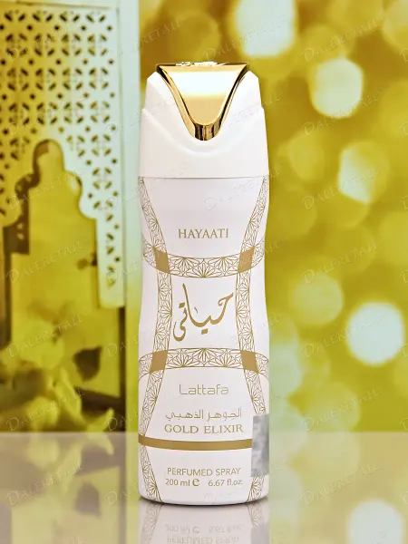 LATTAFA Парфюмированный дезодорант спрей Hayaati Gold Elixir 200мл