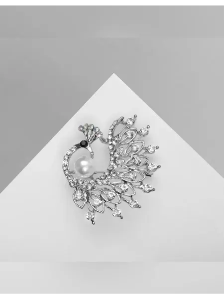 Queen fair Элегантная брошь «Жар-птица» с жемчужиной