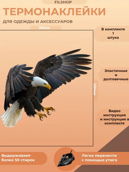 FILSHOP Термонаклейка на одежду орел