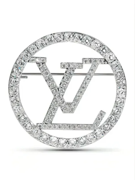 FLORENTICA Брошь Louis Vuitton с фианитами в подарочной коробке