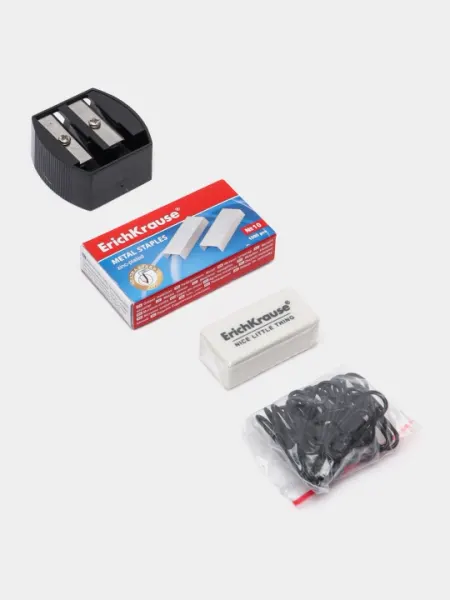Набор настольный вращающийся пластиковый ErichKrause Mini Desk, Classic, белый 53225
