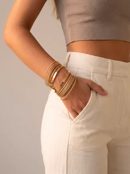 Van Love Jewelry Набор браслетов на руку 14 штук