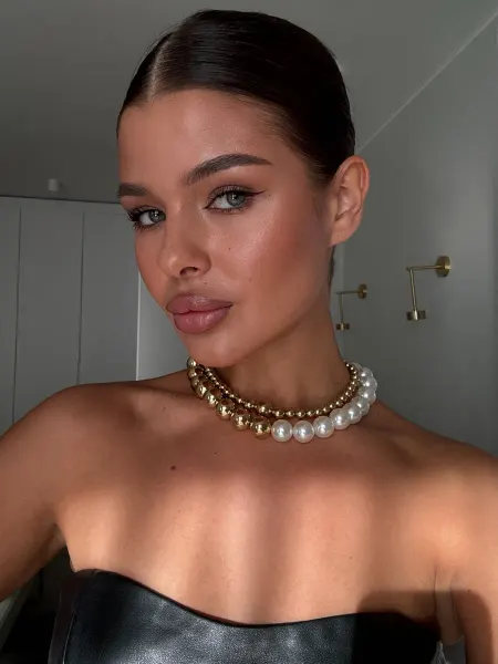 Lady Valentina Колье бусы двухслойные