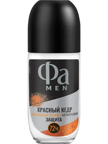 Дезодорант роликовый мужской ФА Men Красный кедр, 50мл