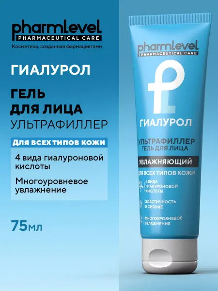 Pharmlevel Крем гель для лица увлажняющий, 75 мл