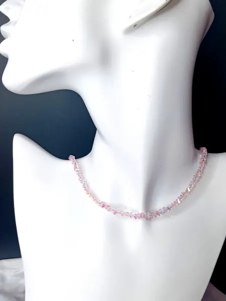 Отличный Бусы чокер из Чешского хрусталя