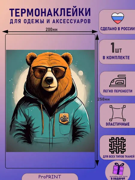 Термонаклейка на одежду взрослая