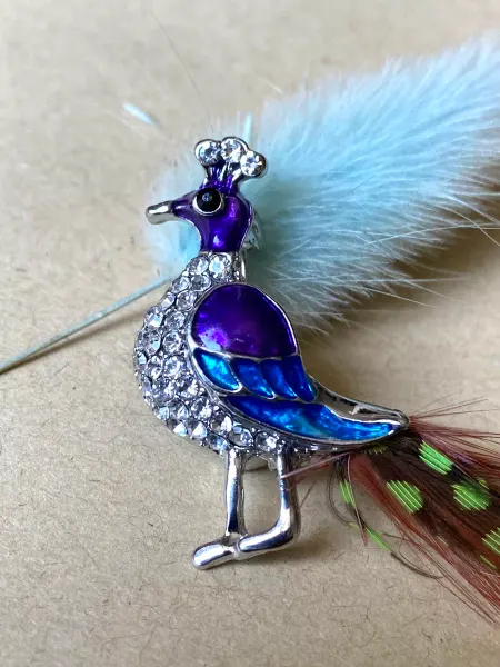 Keyring Брошь Павлин