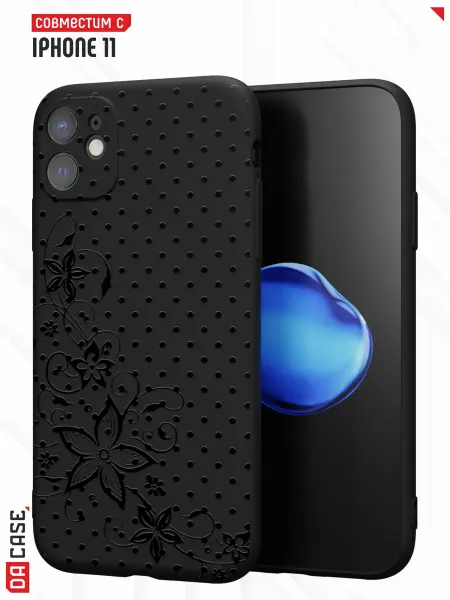 DACase Чехол на iPhone 11 с принтом Цветы