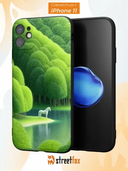 Street Fox Чехол на iPhone 11 с принтом Лошадь