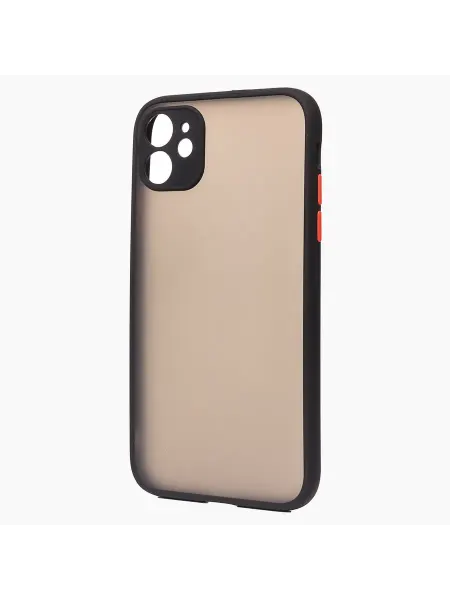 Promise mobile Чехол iPhone 11 пластиковый с окантовкой черный