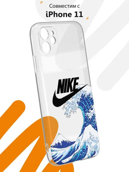 Мобилиус Чехол на iPhone 11 с принтом Nike