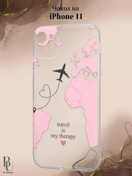 Be Unique Чехол на iPhone 11 с принтом Самолет