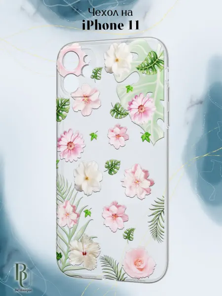 Be Unique Чехол на iPhone 11 с принтом Цветы