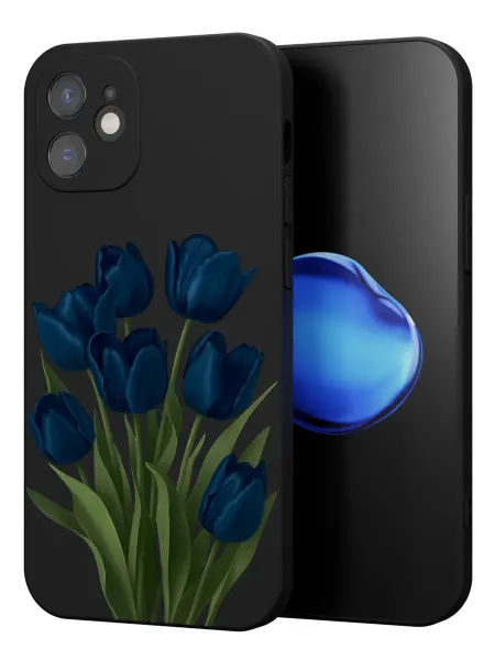 FACTORIA Чехол на Apple iPhone 12 mini с принтом Тюльпаны