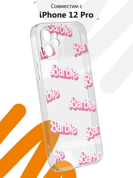 Мобилиус Чехол на iPhone 12 с принтом Barbie