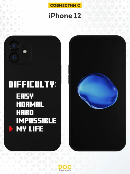 DesignOnCase Чехол на iPhone 12 с принтом Игра