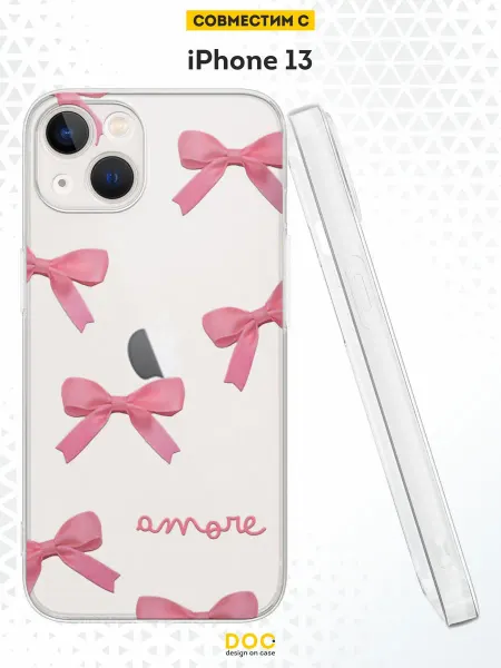 DesignOnCase Чехол на iPhone 13 с принтом бантики
