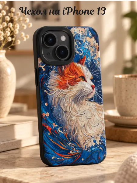 FuturaCase Чехол на iPhone 13 .Кот