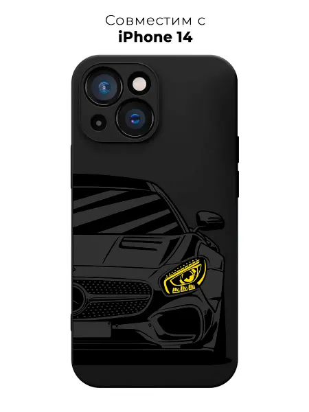 PANCASE Чехол на iPhone 14 с принтом AMG GT