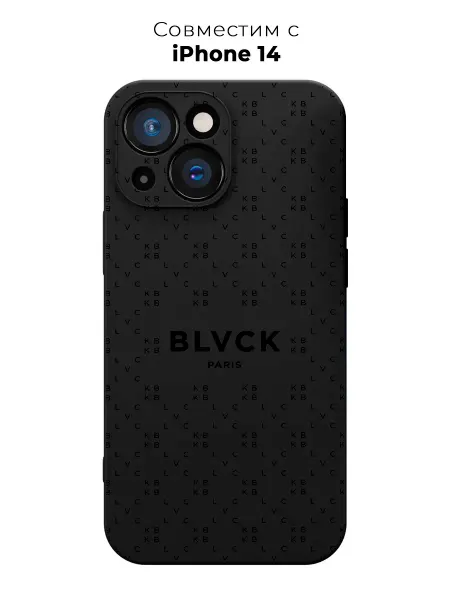 PANCASE Чехол на iPhone 14 с принтом BLVCK