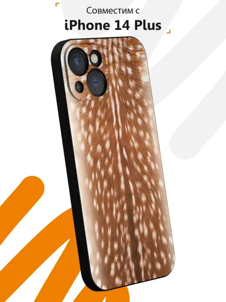 Мобилиус Чехол на iPhone 14 Plus с принтом Оленёнок