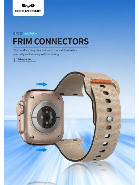 Keephone Ремешок для Apple Watch TERRUS 42 мм 44 мм 45 мм 49 мм