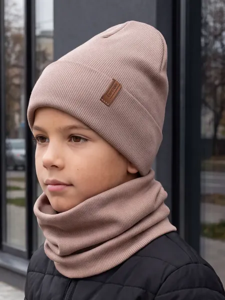 Bini mood Шапка детская весенняя со снудом