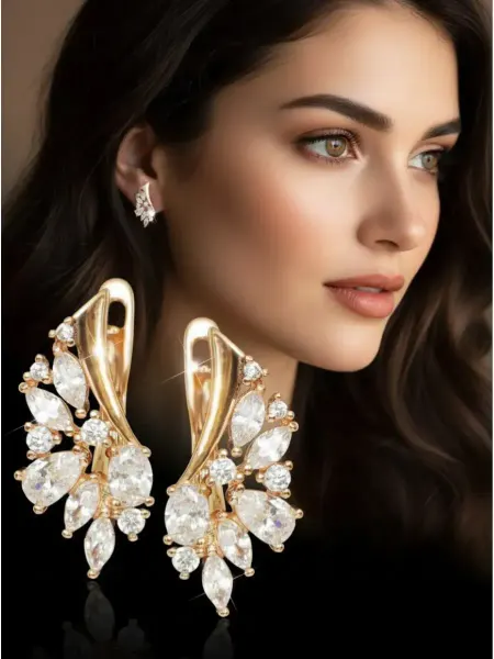 Shine brightest Серьги с фианитами премиум