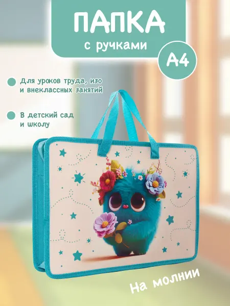 Bstore Папка для тетрадей и труда А4 с ручками девочке