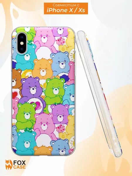 Fox Case Чехол на iPhone X и XS с принтом Мишки
