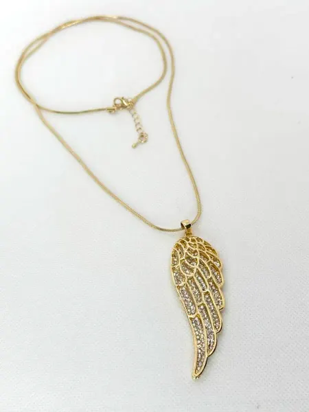 Fashion Jewerly Цепочка длинная с кулоном Крыло