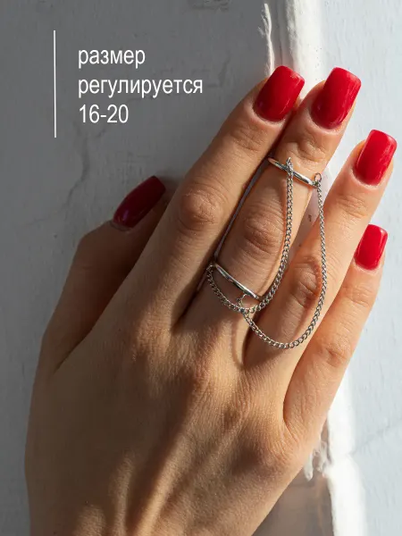 Little shop Кольцо женское бижутерия у2к на большой палец фалангу