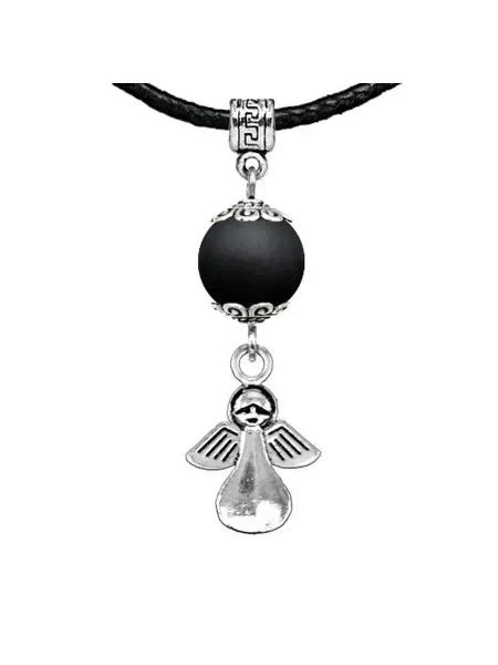 Runes&Gems Амулет Ангел-хранитель (защита), шунгит (синт.)