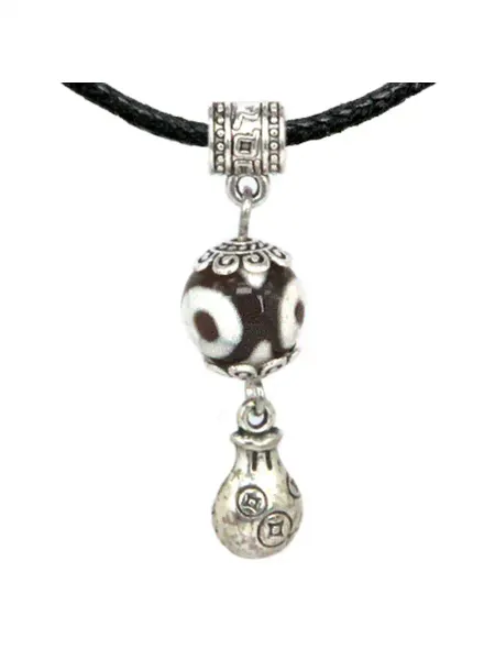 Runes&Gems Амулет с бусиной Дзи На богатство (мешок)