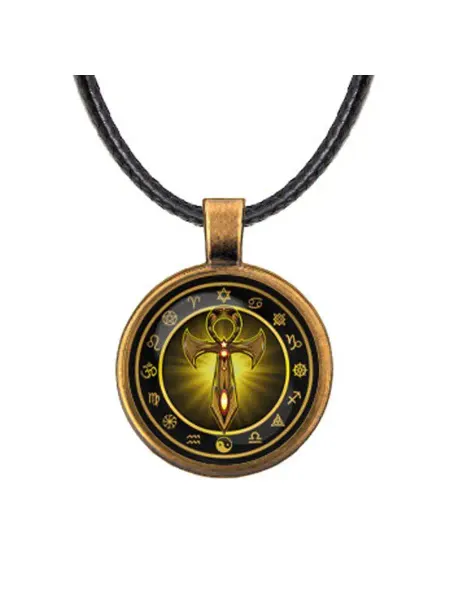 Runes&Gems Кулон-амулет со шнурком Клинок Анкх