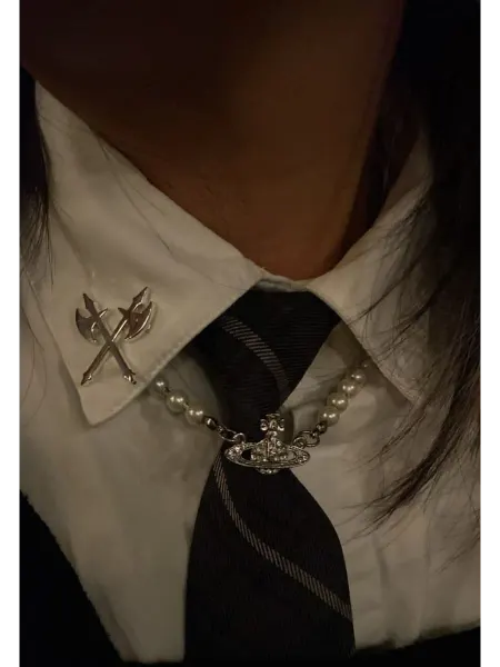 Колье жемчужное в стиле Vivienne Westwood
