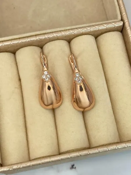 Xinquan Серьги капли крупные с камнями бижутерия