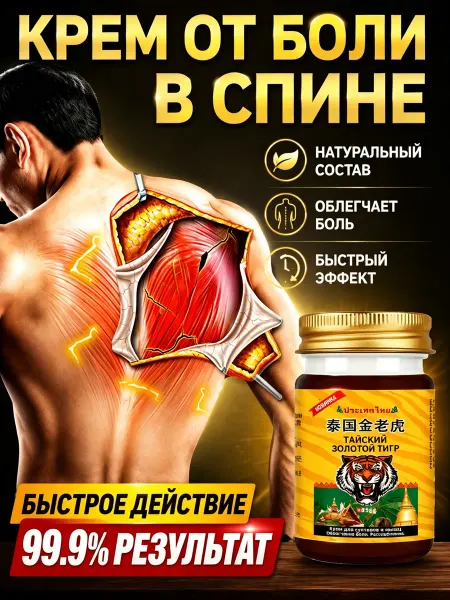 Обезболивающая мазь от болей в спине, 55 г