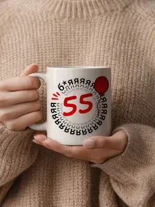 Кружка с 55 летием, подарок на день рождения, 1 шт, 330 мл