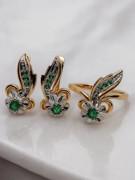 Xadiya Market Комплект серьги и кольца