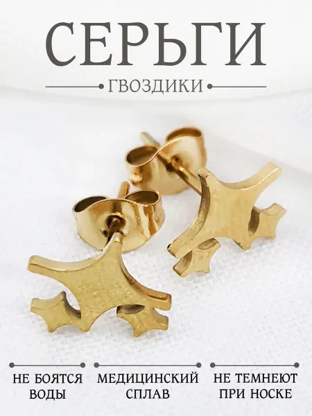 Серьги гвоздики