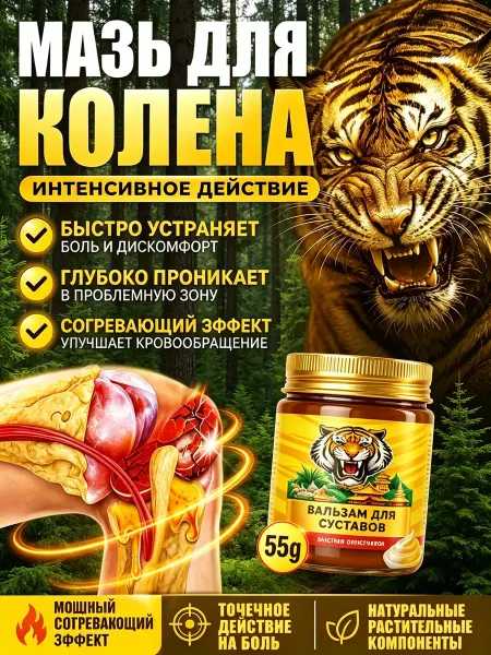 Мазь для колен, устранение суставной боли, 55 г