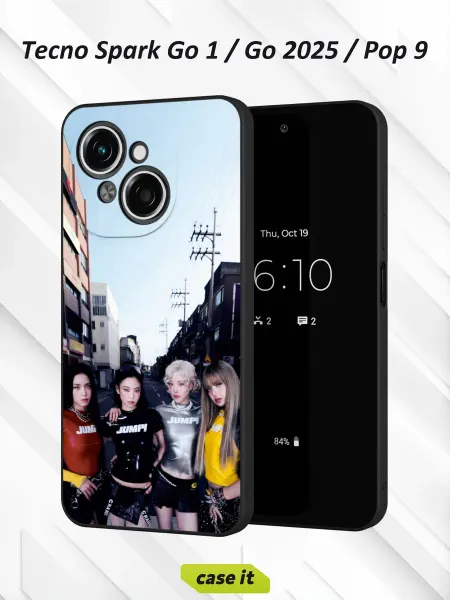 Case it Чехол на Tecno Spark Go 1 Go 2025 Pop 9 с принтом Blackpink