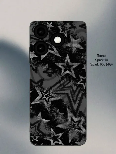 PANCASE Чехол на Tecno Spark 10 с звездочками