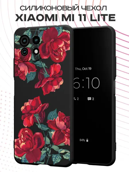 FACTORIA Чехол на Xiaomi Mi 11 lite с принтом Цветы