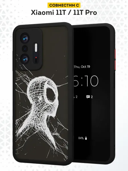 DesignOnCase Чехол бампер на Xiaomi Mi 11t с принтом Spider Man