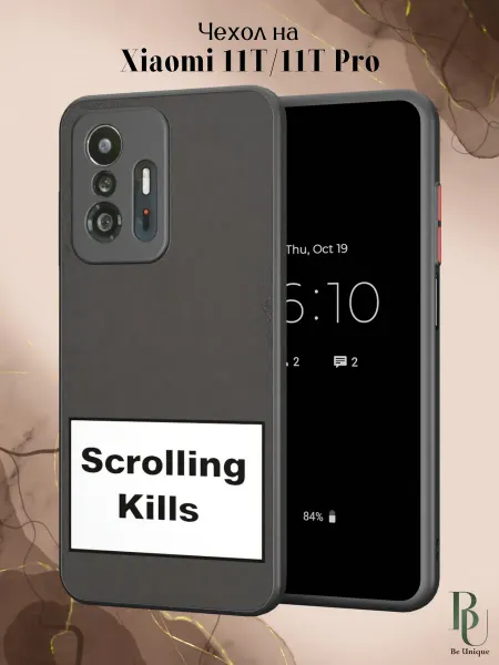 Be Unique Чехол бампер на Xiaomi Mi 11t и 11t Pro scrolling kills