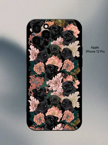 PANCASE Чехол на iPhone 12 Pro мопс