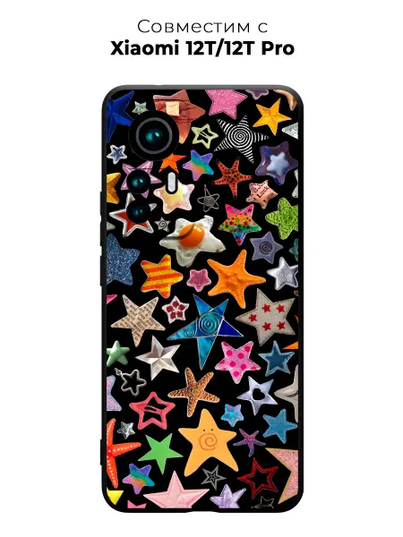 PANCASE Чехол на Xiaomi 12T Pro звездочки